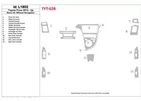 Toyota Prius 2010-UP Basic Set, Zonder NAVI Interieur BD Dash Trim Kit - 1 Toyota Prius 2010-UP Basic Set, Zonder NAVI Interieur BD Dash Trim Kit - 1