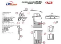 Chevrolet Corvette 1990-1996 Automatic Gear Interior BD Dash Trim Kit - 1 Chevrolet Corvette 1990-1996 Automatic Gear Interior BD Dash Trim Kit - 1