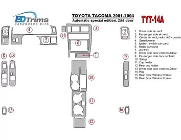 Toyota Tacoma 2000-2004 Édition spéciale Boîte Automatique, 2&4 Portes Intérieur BD Décoration Tableau de Bord - 1