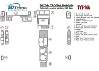 Toyota Tacoma 2000-2004 Édition spéciale Boîte Automatique, 2&4 Portes Intérieur BD Décoration Tableau de Bord - 1