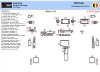 Toyota Tacoma 2016-2020 Kit de garniture de tableau de bord intérieur 3D Dash Trim Dekor 44-Parts - 1