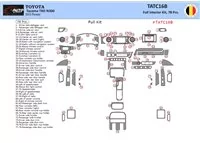 Toyota Tacoma 2016-2020 Inleg dashboard Interieurset aansluitend en pasgemaakt op he 78 -Teile - 1