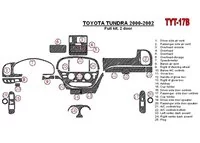 Toyota Tundra 2000-2002 2 portes, ensemble complet, ensemble de 25 pièces Kit de garniture de tableau de bord intérieur BD - 1 Toyota Tundra 2000-2002 2 portes, ensemble complet, ensemble de 25 pièces Kit de garniture de tableau de bord intérieur BD - 1