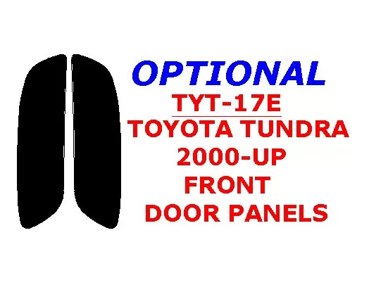 Toyota Tundra 2000-2002 Voordeurpanelen, 2-delige set Interieur BD Dash Trim Kit - 1 Toyota Tundra 2000-2002 Voordeurpanelen, 2-delige set Interieur BD Dash Trim Kit - 1