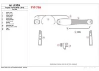 Toyota Yaris 2012-UP Kit de garniture de tableau de bord intérieur BD complet - 1 Toyota Yaris 2012-UP Kit de garniture de tableau de bord intérieur BD complet - 1