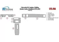 Chevrolet El Camino, Malibu, Monte Carlo, Caballero 1978-1987 Ensemble complet Intérieur BD Dash Trim Kit - 1