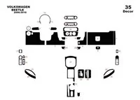 Volkswagen Beetle 2006-2010 Kit de garniture de tableau de bord intérieur 3D Dash Trim Dekor 35-Parts - 1