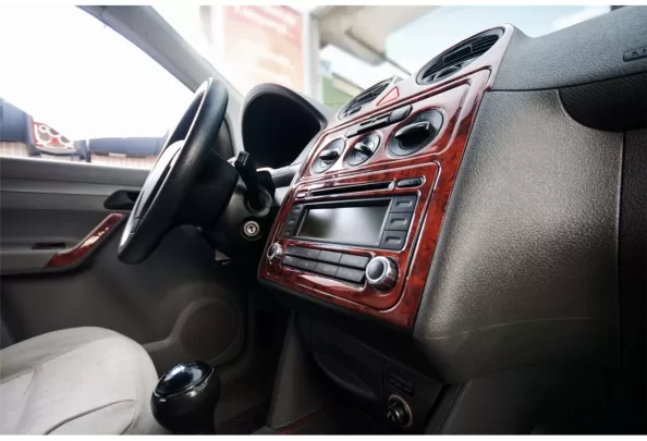 Volkswagen Caddy 01.04-08.09 Kit de garniture de tableau de bord intérieur 3D Dash Trim Dekor 16-Parts - 1 Volkswagen Caddy 01.04-08.09 Kit de garniture de tableau de bord intérieur 3D Dash Trim Dekor 16-Parts - 1