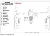 Volkswagen EOS 2013-UP Full Set, Automatic Gearbox Interior BD Dash Trim Kit - 1 - Interior Dash Trim Kit