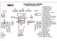 Volkswagen Golf 1999-2004 4 Portes, Boîte de Vitesse Manuelle Intérieur BD Décoration de Tableau de Bord - 2