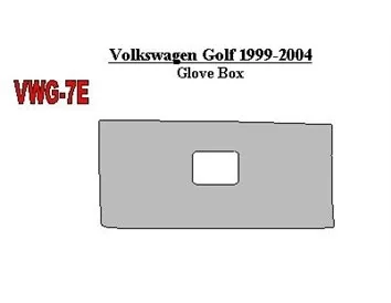 Volkswagen Golf 1999-2004 Kit de garniture de tableau de bord intérieur BD en option