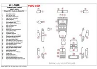 Volkswagen Passat 2006-2009 Automatique AC, Kit de garniture de tableau de bord intérieur BD de base - 1 Volkswagen Passat 2006-2009 Automatique AC, Kit de garniture de tableau de bord intérieur BD de base - 1