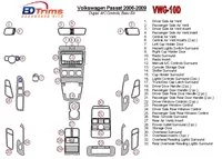 Volkswagen Passat 2006-2009 Automatique AC, Kit de garniture de tableau de bord intérieur BD de base - 2 Volkswagen Passat 2006-2009 Automatique AC, Kit de garniture de tableau de bord intérieur BD de base - 2