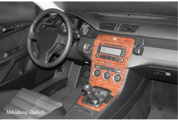 Volkswagen Passat B6 02.05 09.10 3D Interior Dashboard Trim Kit Dash Trim Dekor 18-Parts - 1 - Interior Dash Trim Kit Volkswagen Passat B6 02.05 09.10 3D Interior Dashboard Trim Kit Dash Trim Dekor 18-Parts - 1 - Interior Dash Trim Kit