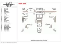 Volkswagen Passat CC 2009-2011 Ensemble de base Intérieur BD Décoration de tableau de bord - 1 Volkswagen Passat CC 2009-2011 Ensemble de base Intérieur BD Décoration de tableau de bord - 1
