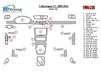 Volkswagen Passat CC 2009-2011 Ensemble de base Intérieur BD Décoration de tableau de bord - 2 Volkswagen Passat CC 2009-2011 Ensemble de base Intérieur BD Décoration de tableau de bord - 2