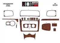Volkswagen Polo V 6R 09.2009 Kit de décoration intérieure 3D pour tableau de bord Dash Trim Dekor 14-Parts - 2 Volkswagen Polo V 6R 09.2009 Kit de décoration intérieure 3D pour tableau de bord Dash Trim Dekor 14-Parts - 2