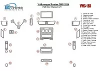 Volkswagen Routan 2009-UP Volledige set, handgeschakelde versnellingsbak AC Interieur BD Dash Trim Kit - 2 Volkswagen Routan 2009-UP Volledige set, handgeschakelde versnellingsbak AC Interieur BD Dash Trim Kit - 2