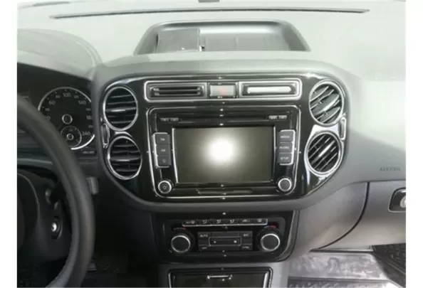 Volkswagen Tiguan 09.2007 Kit de décoration intérieure 3D pour tableau de bord Dash Trim Dekor 17-Parts - 1 Volkswagen Tiguan 09.2007 Kit de décoration intérieure 3D pour tableau de bord Dash Trim Dekor 17-Parts - 1