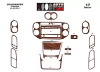 Volkswagen Tiguan 09.2007 Kit de décoration intérieure 3D pour tableau de bord Dash Trim Dekor 17-Parts - 2 Volkswagen Tiguan 09.2007 Kit de décoration intérieure 3D pour tableau de bord Dash Trim Dekor 17-Parts - 2