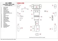 Volkswagen Tiguan 2009-2009 Ensemble complet, kit de garniture de tableau de bord BD intérieur AC automatique - 1 Volkswagen Tiguan 2009-2009 Ensemble complet, kit de garniture de tableau de bord BD intérieur AC automatique - 1