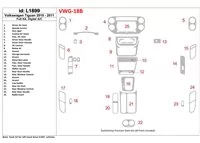 Volkswagen Tiguan 2010-UP Volledige set, automatische AC-bediening Interieur BD Dash Trim Kit - 1 Volkswagen Tiguan 2010-UP Volledige set, automatische AC-bediening Interieur BD Dash Trim Kit - 1
