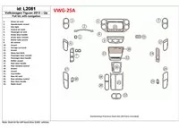 Volkswagen Tiguan 2013-UP Ensemble complet, avec kit de garniture de tableau de bord intérieur NAVI BD - 1 Volkswagen Tiguan 2013-UP Ensemble complet, avec kit de garniture de tableau de bord intérieur NAVI BD - 1