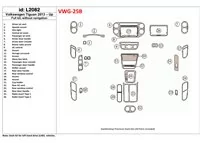 Volkswagen Tiguan 2013-UP Ensemble complet, sans kit de décoration de tableau de bord intérieur NAVI BD - 1 Volkswagen Tiguan 2013-UP Ensemble complet, sans kit de décoration de tableau de bord intérieur NAVI BD - 1