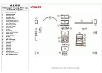 Volkswagen Touareg 2004-UP Ensemble complet, avec kit de garniture de tableau de bord intérieur NAVI BD - 1 Volkswagen Touareg 2004-UP Ensemble complet, avec kit de garniture de tableau de bord intérieur NAVI BD - 1