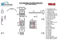 Volkswagen Touareg 2004-UP Ensemble complet, avec kit de garniture de tableau de bord intérieur NAVI BD - 2 Volkswagen Touareg 2004-UP Ensemble complet, avec kit de garniture de tableau de bord intérieur NAVI BD - 2