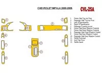 Chevrolet Impala 2000-2005 Full Set Interior BD Dash Trim Kit - 1 - Interior Dash Trim Kit Chevrolet Impala 2000-2005 Full Set Interior BD Dash Trim Kit - 1 - Interior Dash Trim Kit