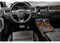 Volkswagen Touareg 2011-2017 Kit de garniture de tableau de bord intérieur 3D Dash Trim Dekor 35-Parts - 1 Volkswagen Touareg 2011-2017 Kit de garniture de tableau de bord intérieur 3D Dash Trim Dekor 35-Parts - 1
