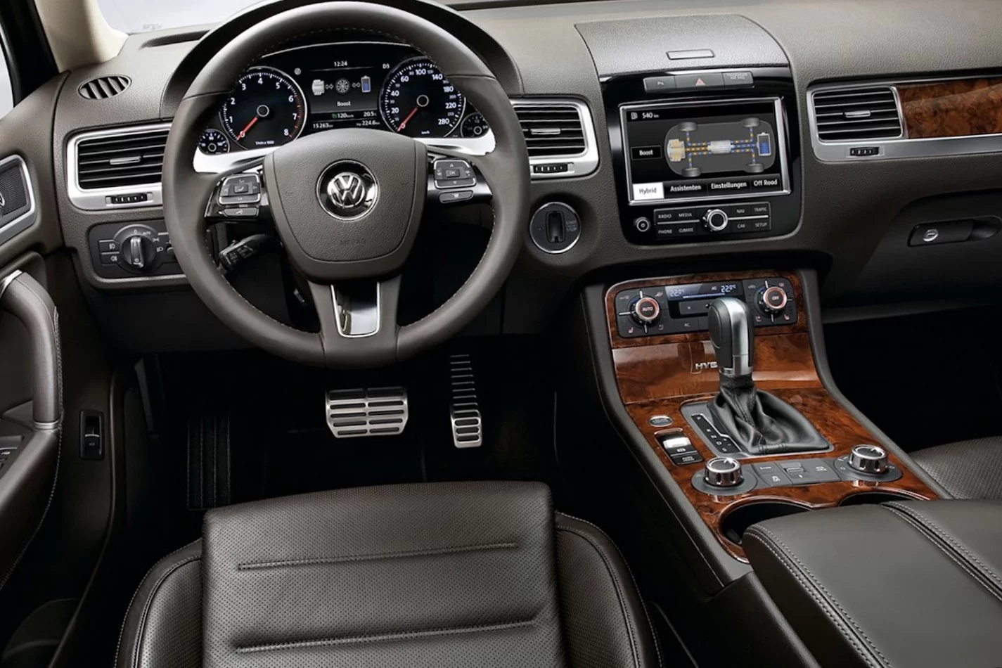 Volkswagen Touareg 2011-2017 Kit de garniture de tableau de bord intérieur 3D Dash Trim Dekor 35-Parts - 1