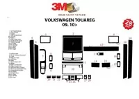 Volkswagen Toureg 09.2010 Inleg dashboard Interieurset aansluitend en pasgemaakt op he 24 -Teile - 2 Volkswagen Toureg 09.2010 Inleg dashboard Interieurset aansluitend en pasgemaakt op he 24 -Teile - 2