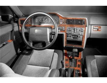 Volvo 850 10.91-08.93 Kit de garniture de tableau de bord intérieur 3D Dash Trim Dekor 19-Parts - 1