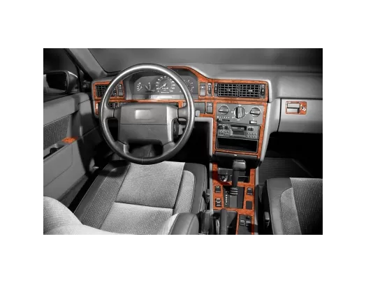 Volvo 850 10.91-08.93 Kit de garniture de tableau de bord intérieur 3D Dash Trim Dekor 19-Parts - 1
