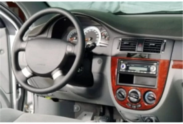 Chevrolet Lacetti HB 03.2004 Kit de garniture de tableau de bord intérieur 3D Dash Trim Dekor 10-Parts - 1 Chevrolet Lacetti HB 03.2004 Kit de garniture de tableau de bord intérieur 3D Dash Trim Dekor 10-Parts - 1