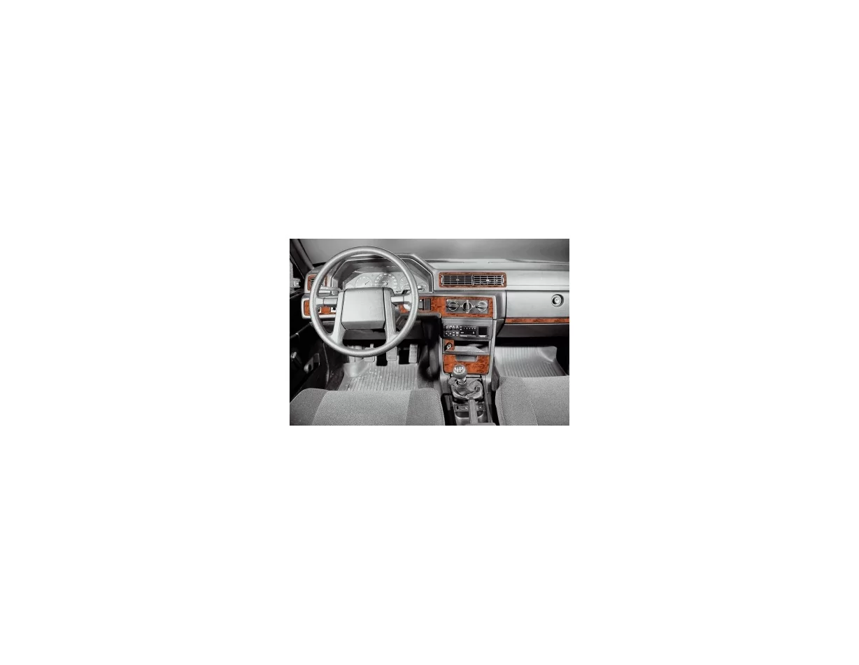 Volvo 940 10.90-04.98 3D Interior Dashboard Trim Kit Dash Trim Dekor 12-Parts - 1 - Interior Dash Trim Kit