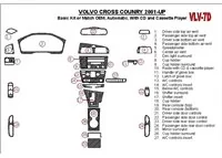 Ensemble de base Volvo Cross Country 2001-2004, avec CD et cassette audio compacte, kit de garniture de tableau de bord intérieu Ensemble de base Volvo Cross Country 2001-2004, avec CD et cassette audio compacte, kit de garniture de tableau de bord intérieu