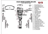 Volvo Cross Country 2001-2004 Full Set, With CD Player, OEM Compliance Interior BD Dash Trim Kit - 1 - Interior Dash Trim Kit