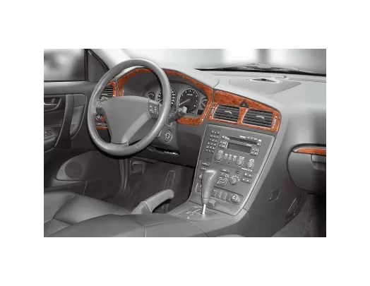 Volvo S 60-V 70 05.05-12.09 Kit de garniture de tableau de bord intérieur 3D Dash Trim Dekor 8-Parts - 1 Volvo S 60-V 70 05.05-12.09 Kit de garniture de tableau de bord intérieur 3D Dash Trim Dekor 8-Parts - 1