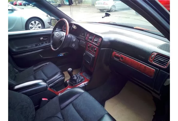 Volvo S 70-V 70 02.97-12.99 Kit de garniture de tableau de bord intérieur 3D Dash Trim Dekor 13-Parts - 1
