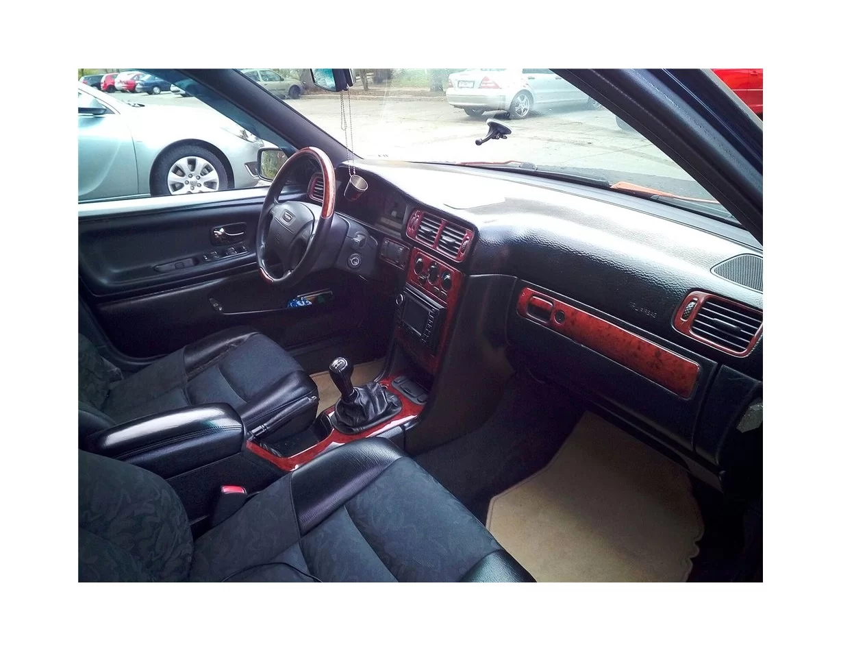 Volvo S 70-V 70 02.97-12.99 Kit de garniture de tableau de bord intérieur 3D Dash Trim Dekor 13-Parts - 1