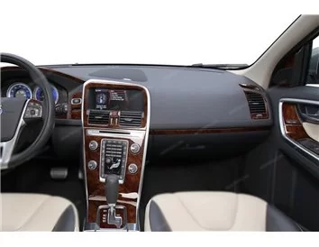 Volvo XC60 2008-2012 Kit de garniture de tableau de bord intérieur 3D Dash Trim Dekor 30-Parts - 1