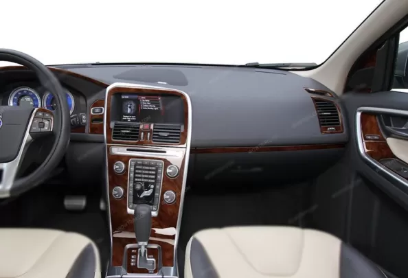 Volvo XC60 2008-2012 Kit de garniture de tableau de bord intérieur 3D Dash Trim Dekor 30-Parts - 1 Volvo XC60 2008-2012 Kit de garniture de tableau de bord intérieur 3D Dash Trim Dekor 30-Parts - 1