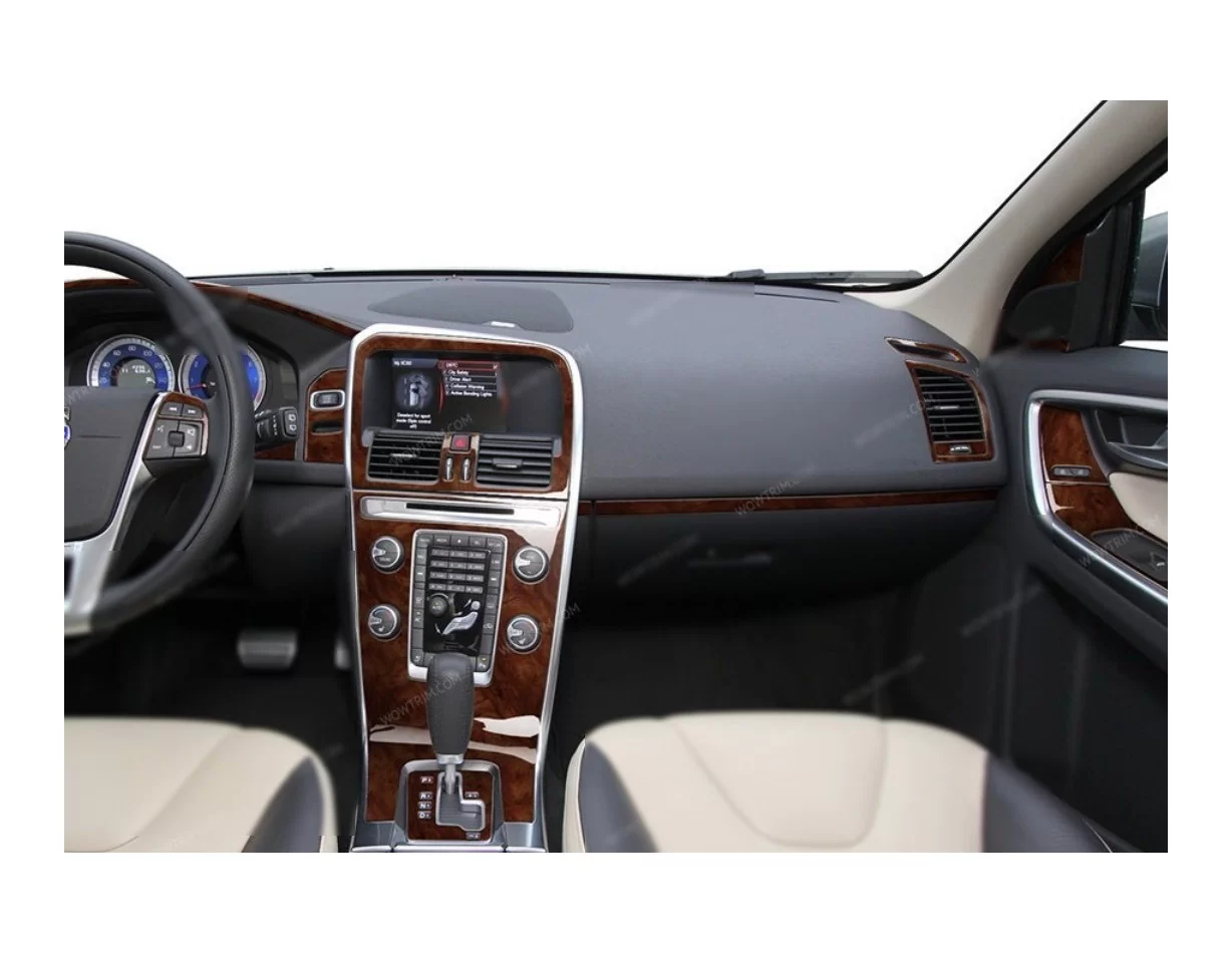 Volvo XC60 2008-2012 Kit de garniture de tableau de bord intérieur 3D Dash Trim Dekor 30-Parts - 1