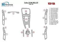 Volvo XC60 2011-UP Kit de garniture de tableau de bord intérieur BD complet - 1