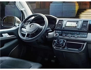 Volkswagen Transporter T6 2016 3D Interior Dashboard Trim Kit Dash Trim Dekor 38-Parts - 1 - Interior Dash Trim Kit