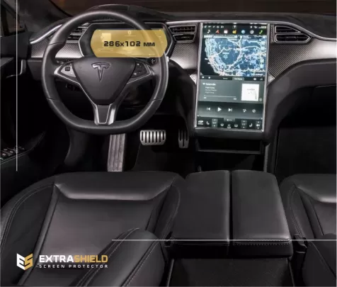 Tesla Model S 2012 - Present Digital Speedometer 12,3" ExtraShield Screeen Protector - 1 Tesla Model S 2012 - Present Digital Speedometer 12,3" ExtraShield Screeen Protector - 1