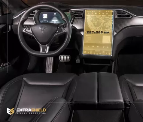Tesla Model S 2012 - Present Multimedia 17" ExtraShield Screeen Protector - 1
